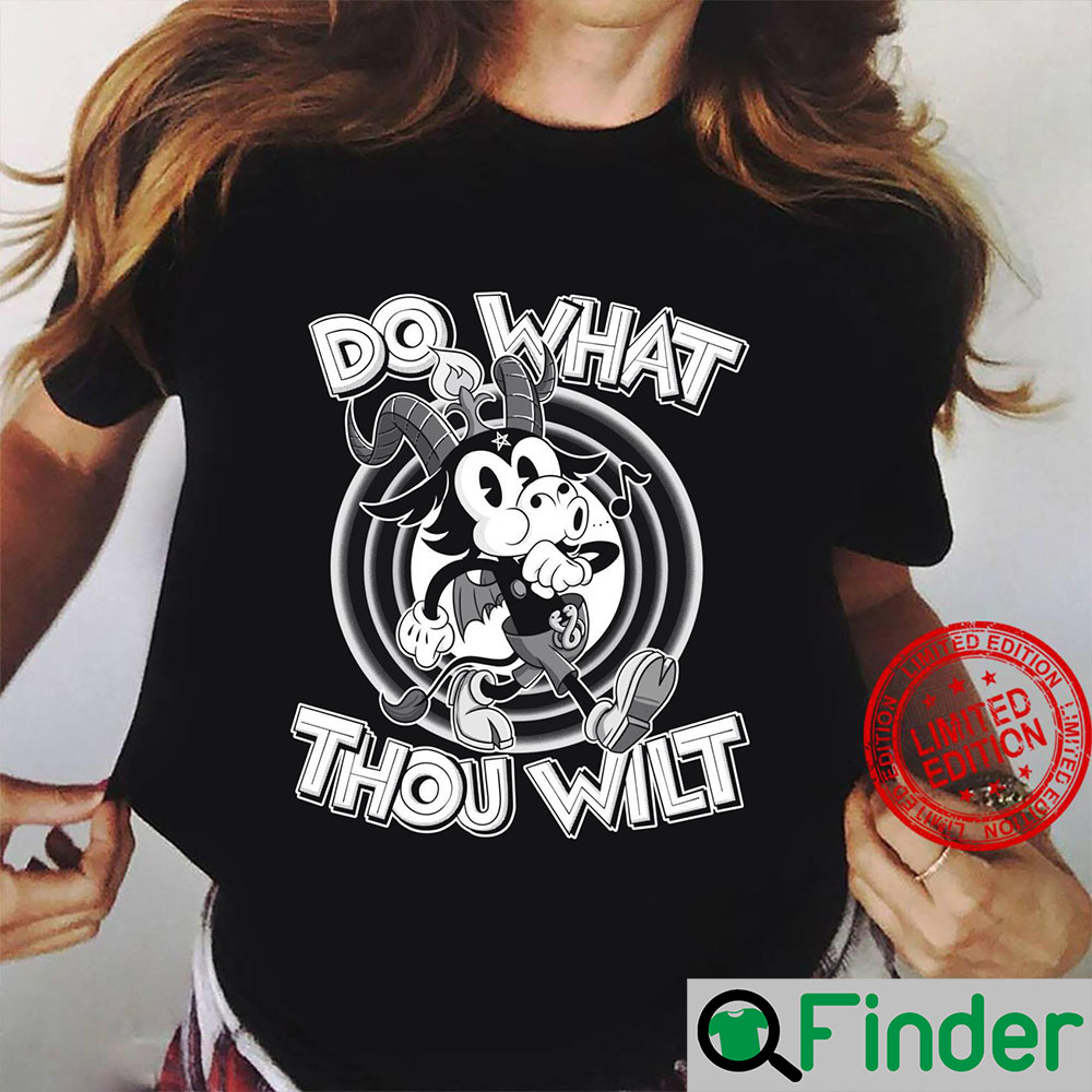Do What Thou Wilt Satanic Baphomet Cartoon Occult Shirt Do What Thou Wilt Satanic Baphomet Cartoon Occult Shirt