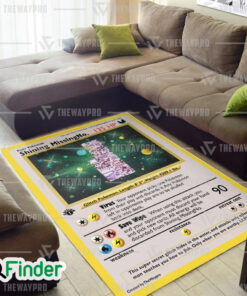 Pokemon 1st Edition MissingNo. Holo Rare Vintage Trading Card Custom Rug