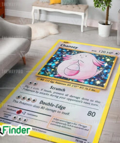 Pokemon Trading Card Chansey Custom Rug