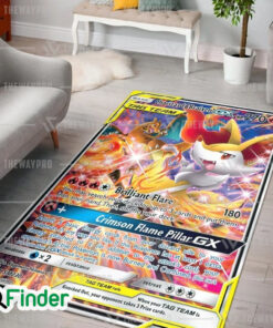 Pokemon Trading Card Charizard Braixen GX Brilliant Flare Custom Rug