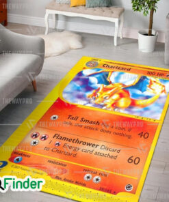 Pokemon Trading Card Expedition Charizard Custom Rug