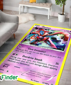 Pokemon Trading Card Game Deoxys Custom Rug