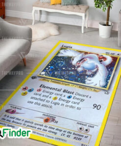 Pokemon Trading Card Lugia Custom Rug