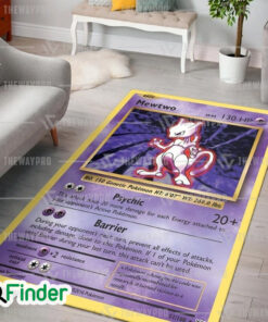 Pokemon Trading Card Mewtwo Evolutions Custom Rug