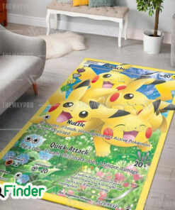 Pokemon Trading Card Pikachu Generations Custom Rug
