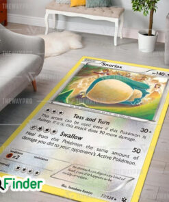 Pokemon Trading Card Snorlax Custom Rug