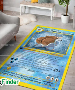 Pokemon Trading Card Thicc Blastoise Custom Rug