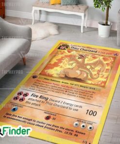 Pokemon Trading Card Thicc Charizard Custom Rug