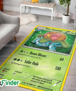 Pokemon Trading Card Thicc Venusaur Custom Rug