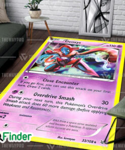 Pokemon Trading Cards Deoxys Custom Rug