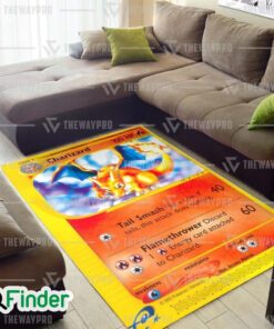 Pokemon Trading Cards Expedition Charizard Custom Rug 1