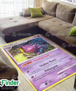 Pokemon Trading Cards Gengar Custom Rug