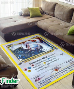 Pokemon Trading Cards Lugia Custom Rug