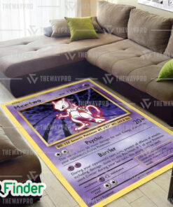 Pokemon Trading Cards Mewtwo Evolutions Custom Rug