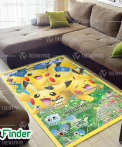 Pokemon Trading Cards Pikachu Generations Custom Rug