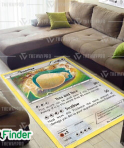 Pokemon Trading Cards Snorlax Custom Rug