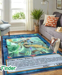 YuGiOh Apollousa Bow Of The Goddess Custom Trading Card Game Rug