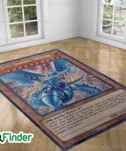 YuGiOh Blue Eyes Shining Dragon Custom Trading Cards Game Rug