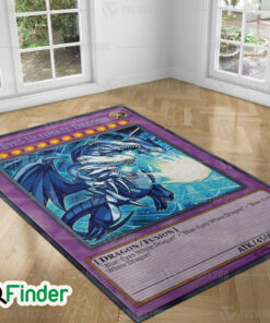 YuGiOh Blue Eyes Ultimate White Dragon Custom Trading Cards Game Rug