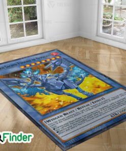 YuGiOh Cerulean Sacred Phoenix Of Nephthys Custom Trading Cards Game Rugs