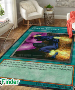 YuGiOh Chain Energy Custom Trading Card Game Rug