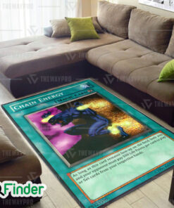 YuGiOh Chain Energy Custom Trading Cards Game Rug