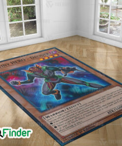 YuGiOh Destiny HERO Decider Custom Trading Cards Game Rug
