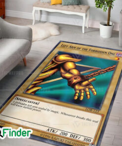 YuGiOh Exodia Left Arm of the Forbidden One Custom Trading Card Game Rug