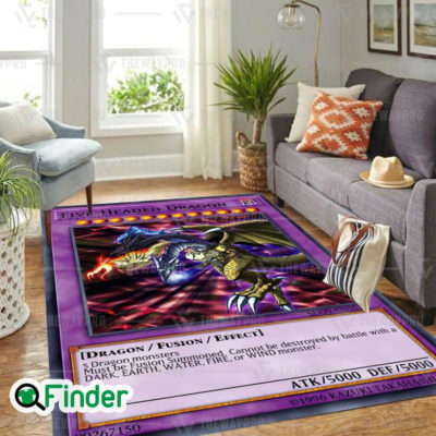 YuGiOh Five Headed Dragon Custom Trading Card Game Rug