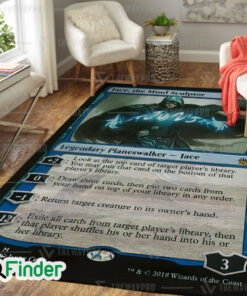 YuGiOh Game MTG Jace the Mind Sculptor Custom Trading Card Game Rug