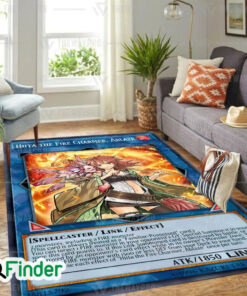 YuGiOh Hiita the Fire Charmer Ablaze Custom Trading Card Game Rug