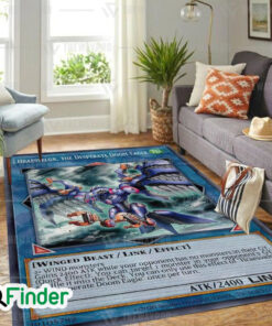YuGiOh Hraesvelgr The Desperate Doom Eagle Custom Trading Card Game Rug