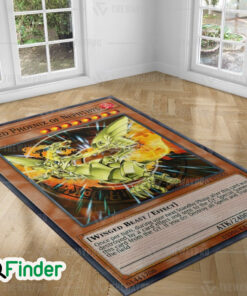 YuGiOh Sacred Phoenix Of Nephthys Custom Trading Cards Game Rug