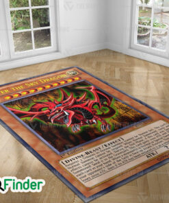 YuGiOh Slifer The Sky Dragon Custom Trading Cards Game Rug