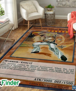 YuGiOh Tyler the Great Warrior Custom Trading Cards Game Rug