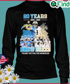 20 Years 2001 2021 Drew Brees Signature Thank You For The Memories Sweatshirt
