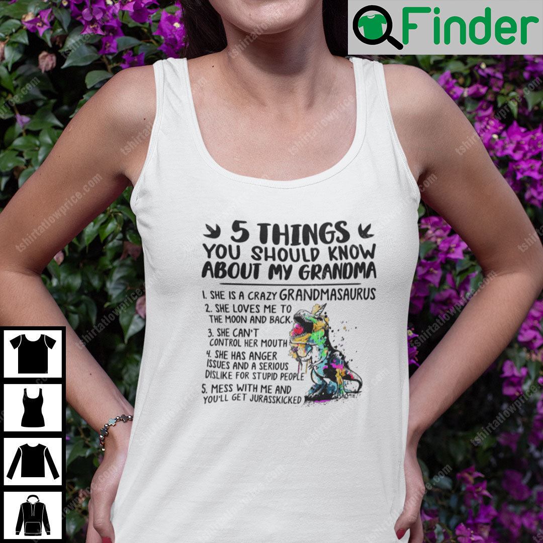 5 Things You Should Know About My Grandmasaurus Tank Top 5 Things You Should Know About My Grandmasaurus Tank Top