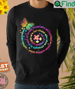 Autism Awareness Tie Dye Puzzle Butterfly Sweatshirt