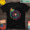Autism Awareness Tie Dye Puzzle Butterfly T Shirt