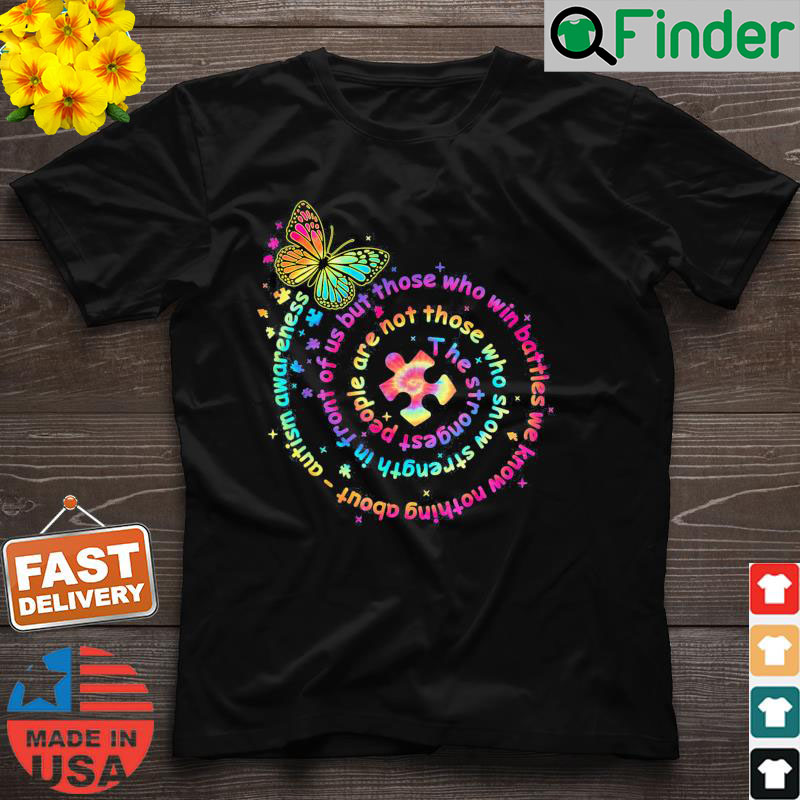 Autism Awareness Tie Dye Puzzle Butterfly T Shirt Autism Awareness Tie Dye Puzzle Butterfly T Shirt