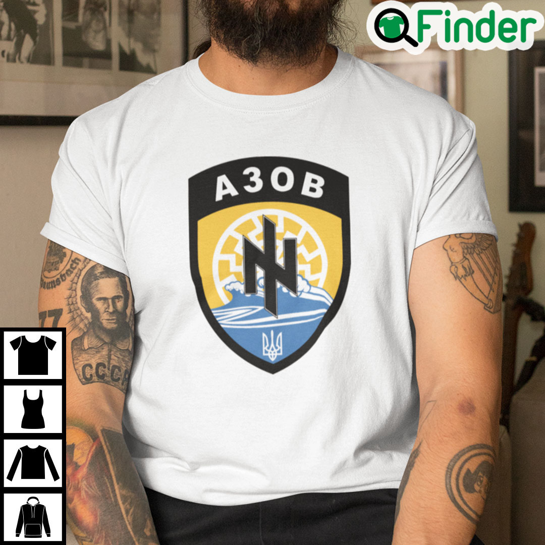 Azov Battalion Tee Shirt Ukraina Azov Battalion A30b Azov Battalion Tee Shirt Ukraina Azov Battalion A30b