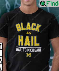Black As Hail T Shirt Hail To Michigan