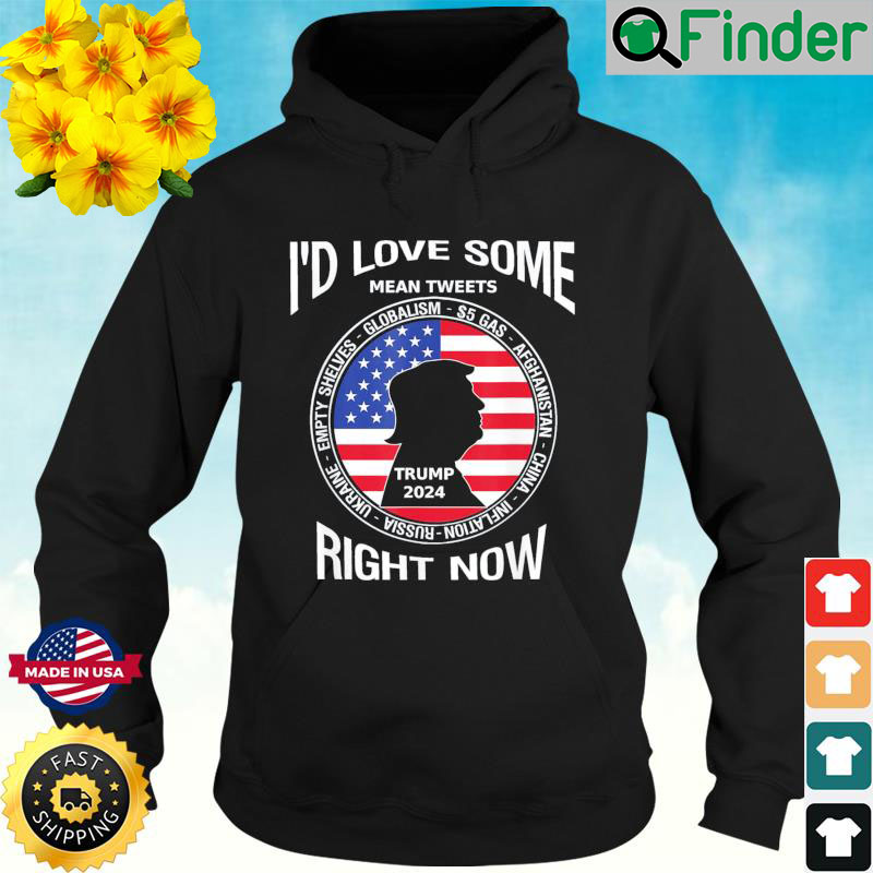 Id Love Some Mean Tweets Trump Biden Disasters Political Hoodie Id Love Some Mean Tweets Trump Biden Disasters Political Hoodie
