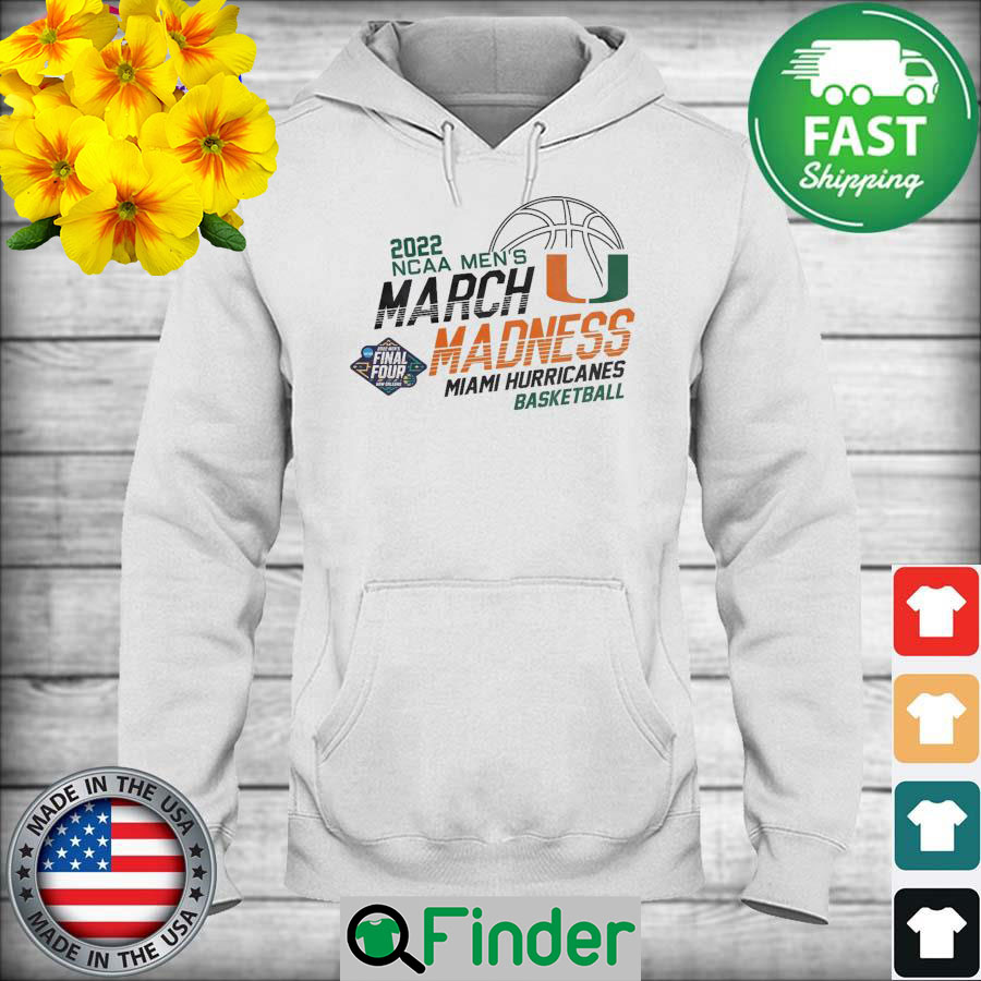 Miami Hurricanes basketball 2022 NCAA mens March Madness Final Four New Orleans Hoodie Miami Hurricanes basketball 2022 NCAA mens March Madness Final Four New Orleans Hoodie