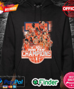 Official Illinois Fighting Illini mens basketball 2022 big ten regular season champions Hoodie