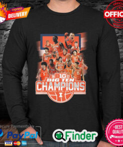 Official Illinois Fighting Illini mens basketball 2022 big ten regular season champions Long Sleeve