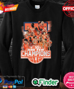 Official Illinois Fighting Illini mens basketball 2022 big ten regular season champions Sweatshirt