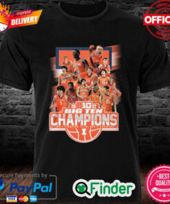 Official Illinois Fighting Illini mens basketball 2022 big ten regular season champions t shirt