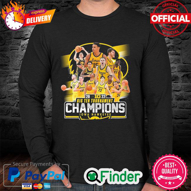 Official Iowa Hawkeyes football 2022 Big ten tournament champions Long Sleeve Official Iowa Hawkeyes football 2022 Big ten tournament champions Long Sleeve
