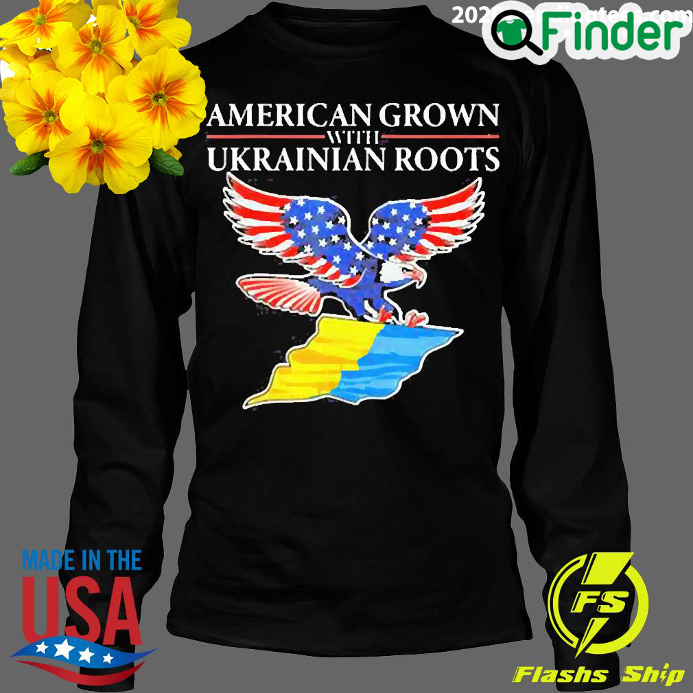 Official eagles American Grown With Ukrainian Root Long Sleeve Official eagles American Grown With Ukrainian Root Long Sleeve